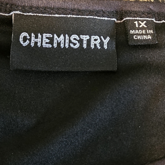 Chemistry Corvette Graphic T-Shirt Mini Dress Black & Pink Women size 1X - Picture 9 of 15